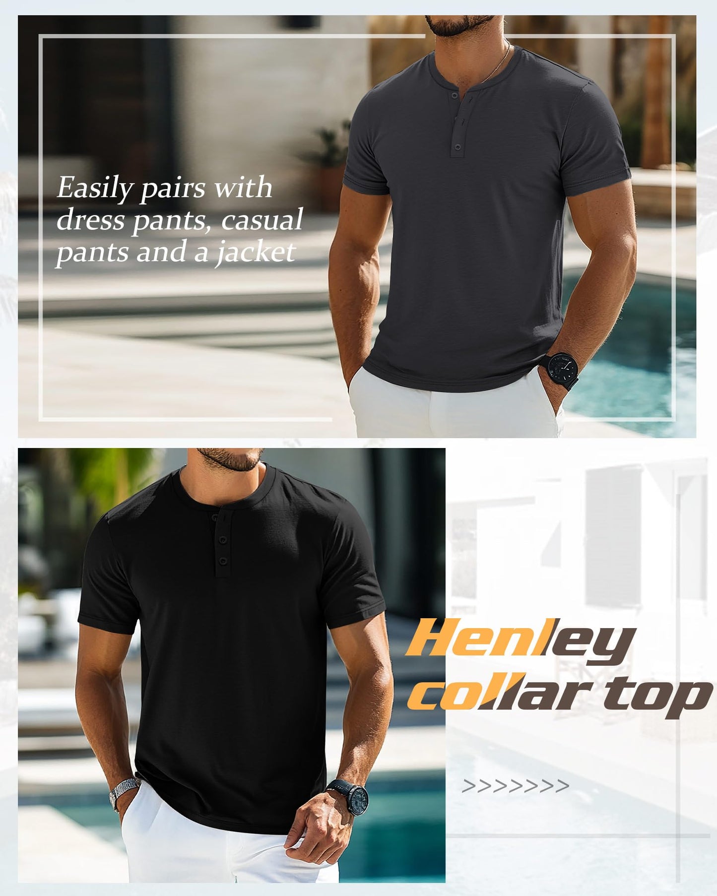 Ficerd 3 Pack Men's Big and Tall Shirts Cotton Short Sleeve Plus Size Tee Loose Fit Casual T Shirts Basic Oversized Tops