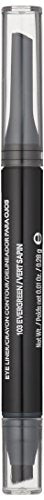 Revlon Pencil Eyeliner, ColorStay 2-in-1 Eye Makeup,Waterproof, Longwearing with Smudge Brush, Angled Kajal Eyeliner, 101 Onyx, 0.01 Oz