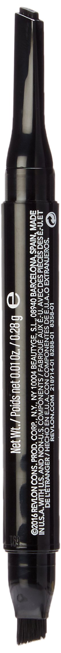 Revlon Pencil Eyeliner, ColorStay 2-in-1 Eye Makeup,Waterproof, Longwearing with Smudge Brush, Angled Kajal Eyeliner, 101 Onyx, 0.01 Oz