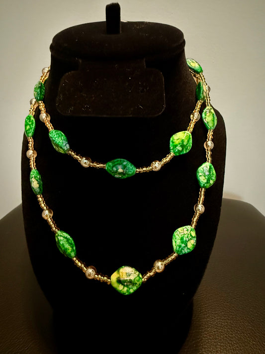 Vibrant Handmade Beaded Necklace – Nepali Artisan Jewelry