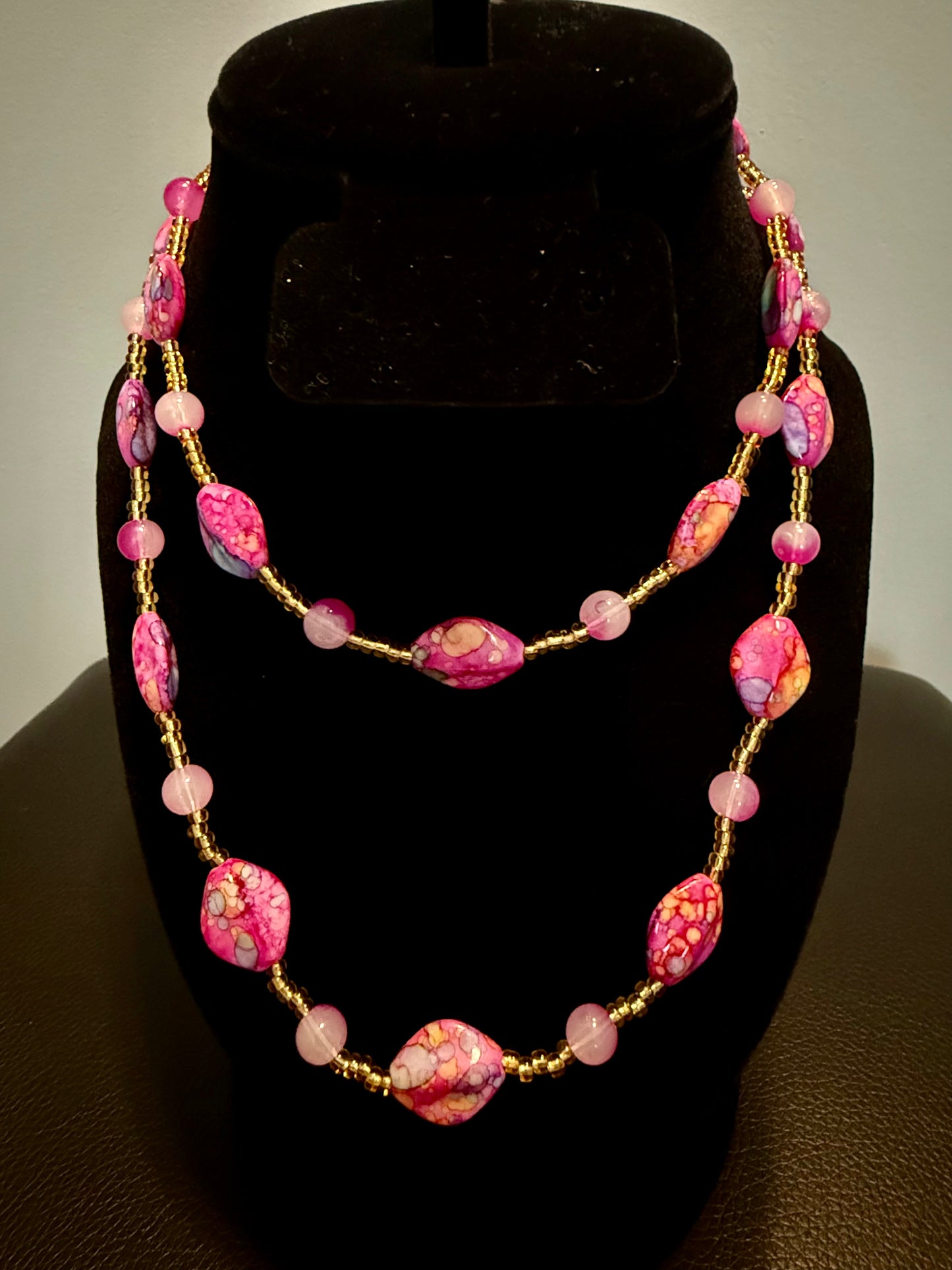 Vibrant Handmade Beaded Necklace – Nepali Artisan Jewelry