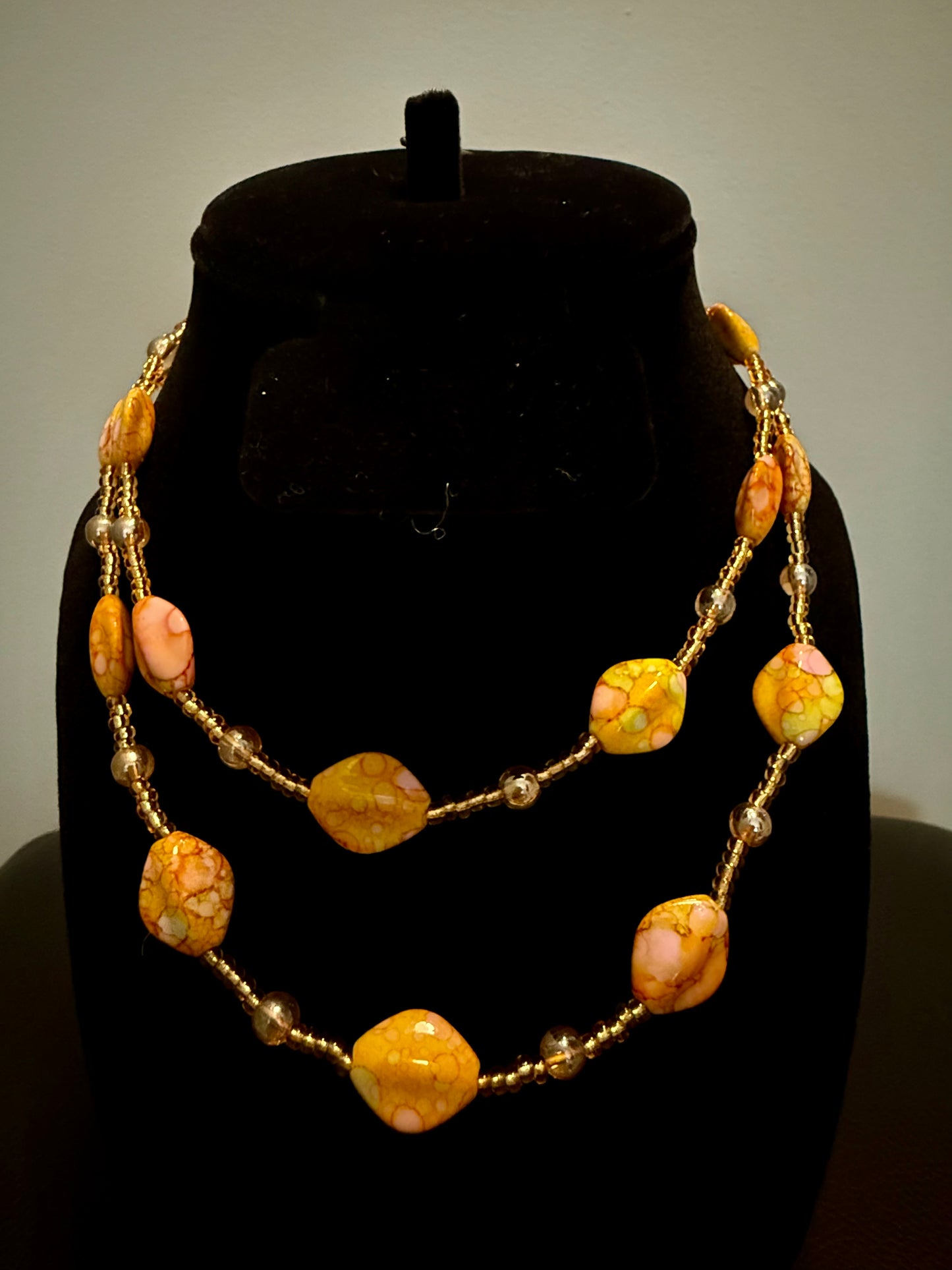 Vibrant Handmade Beaded Necklace – Nepali Artisan Jewelry