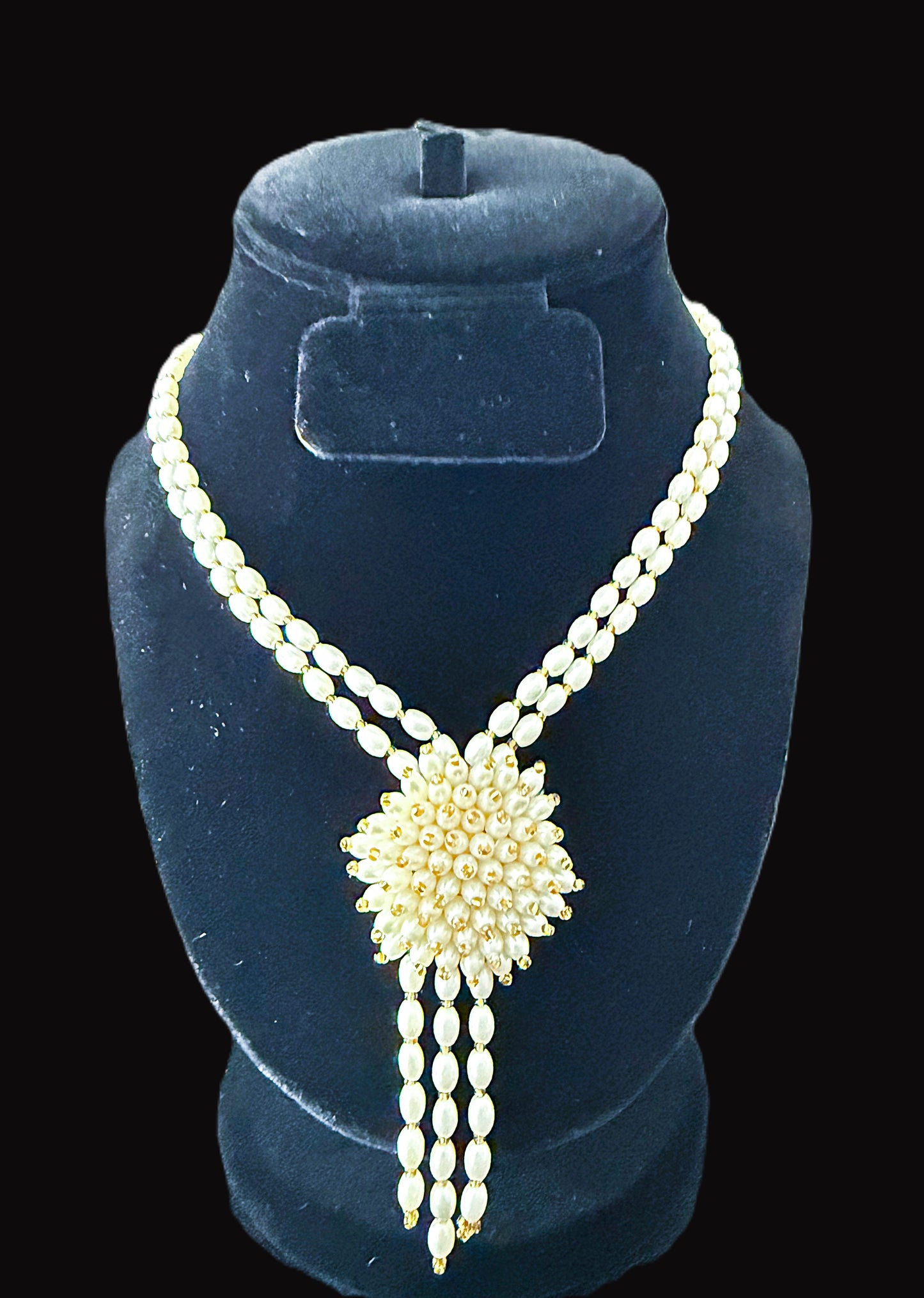 Handmade Beaded Jewelry Set – Necklace, Earrings &amp; Ring