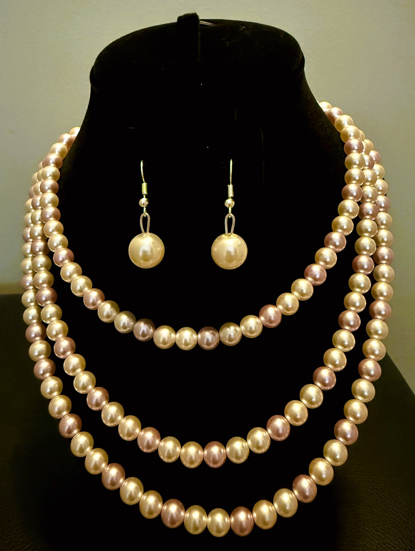 Handmade Nepali Faux Pearl Necklace Set – Elegant Party Jewelry