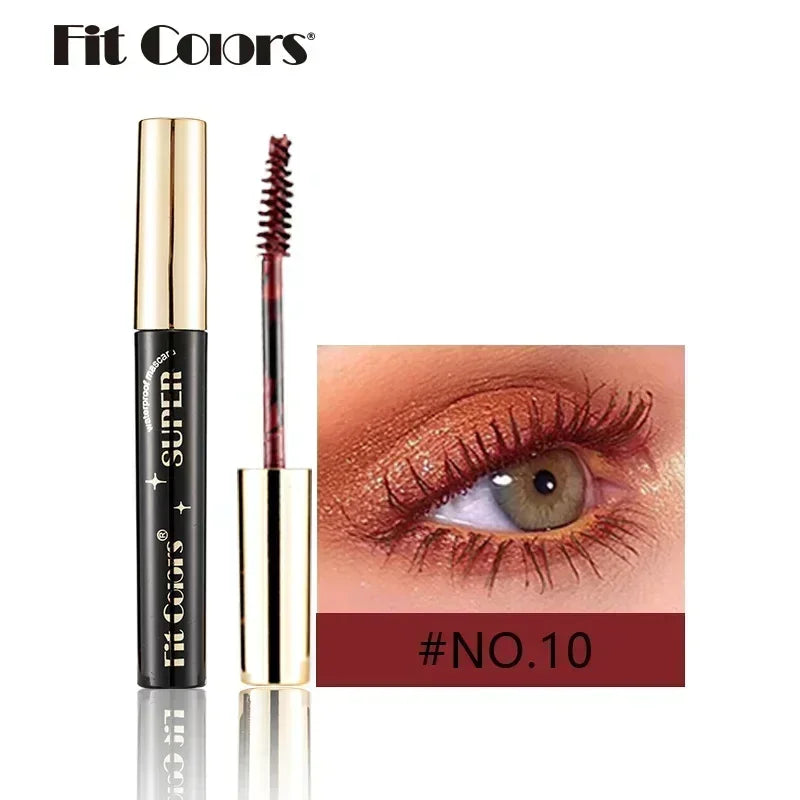 5D Silk Fiber Mascara Lash Color Mascara Waterproof 14 Colors 3D Mascara Eyelash Extension Thick Lengthening Eye Lashes Cosmetic