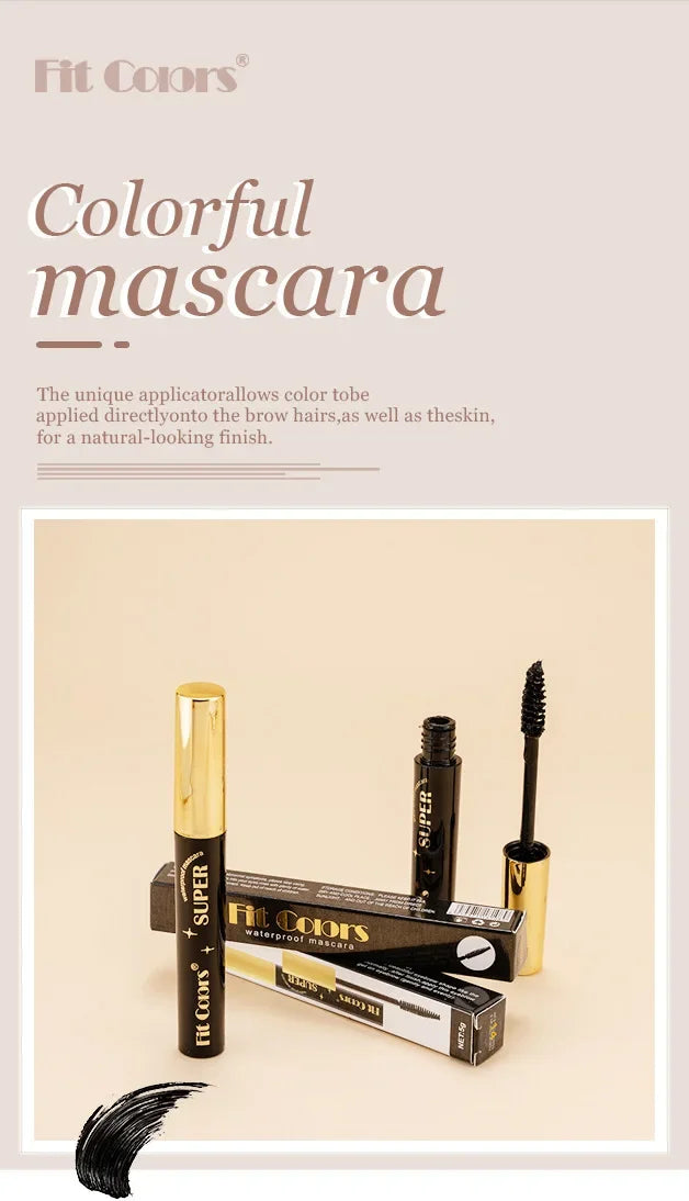5D Silk Fiber Mascara Lash Color Mascara Waterproof 14 Colors 3D Mascara Eyelash Extension Thick Lengthening Eye Lashes Cosmetic