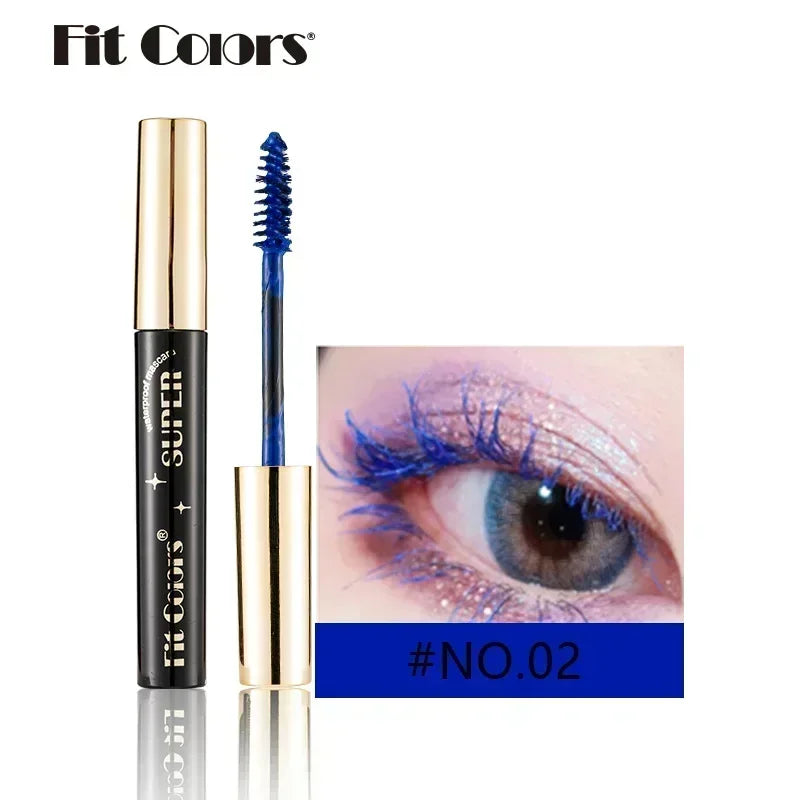 5D Silk Fiber Mascara Lash Color Mascara Waterproof 14 Colors 3D Mascara Eyelash Extension Thick Lengthening Eye Lashes Cosmetic