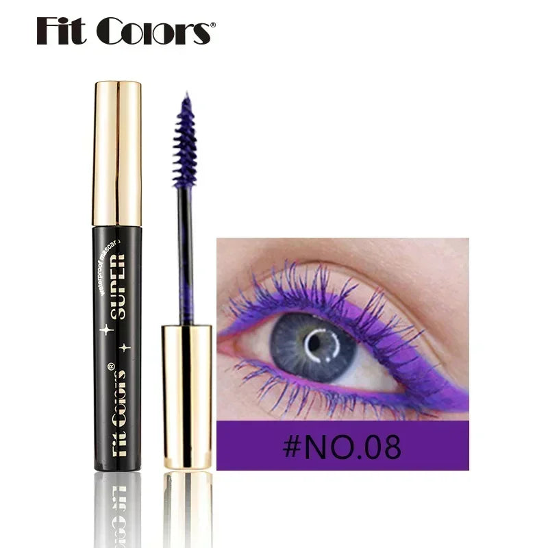 5D Silk Fiber Mascara Lash Color Mascara Waterproof 14 Colors 3D Mascara Eyelash Extension Thick Lengthening Eye Lashes Cosmetic