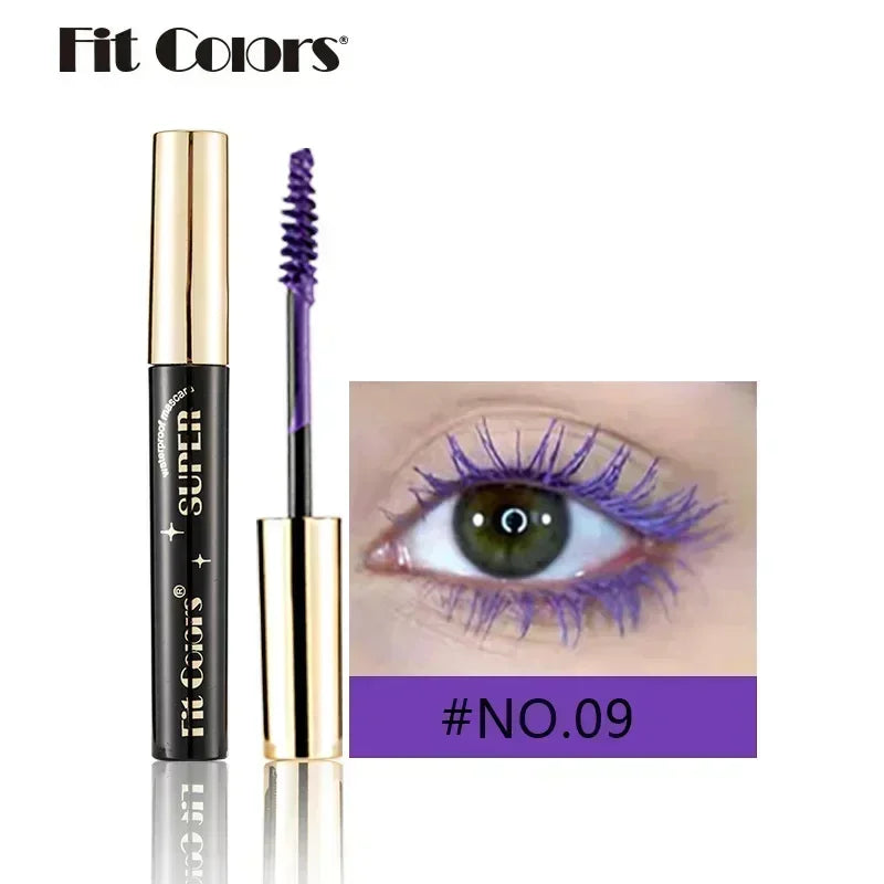 5D Silk Fiber Mascara Lash Color Mascara Waterproof 14 Colors 3D Mascara Eyelash Extension Thick Lengthening Eye Lashes Cosmetic