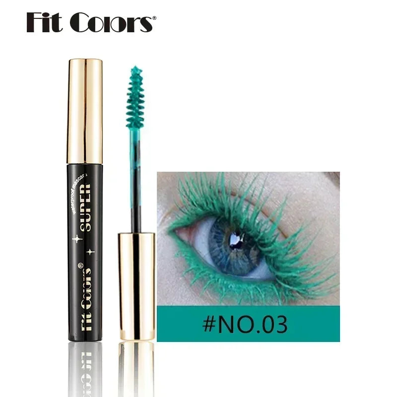 5D Silk Fiber Mascara Lash Color Mascara Waterproof 14 Colors 3D Mascara Eyelash Extension Thick Lengthening Eye Lashes Cosmetic
