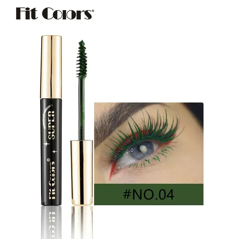 5D Silk Fiber Mascara Lash Color Mascara Waterproof 14 Colors 3D Mascara Eyelash Extension Thick Lengthening Eye Lashes Cosmetic